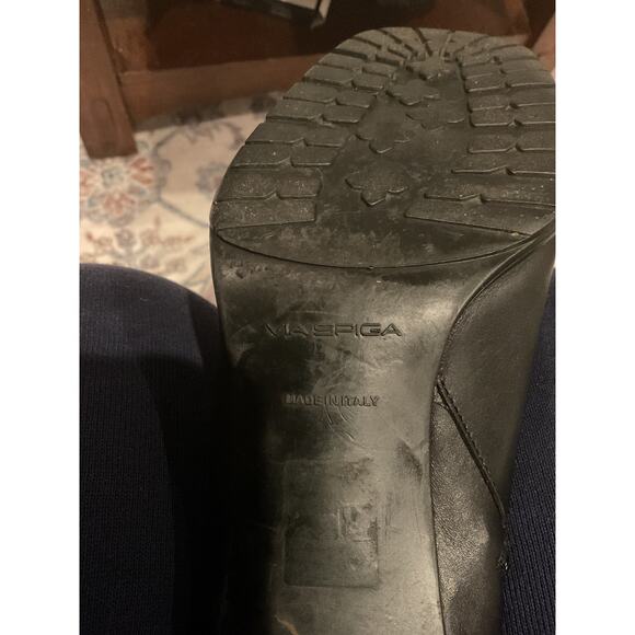 Via Spiga Italian Leather Knee High Heeled Boots -  9M - Picture 9 of 9